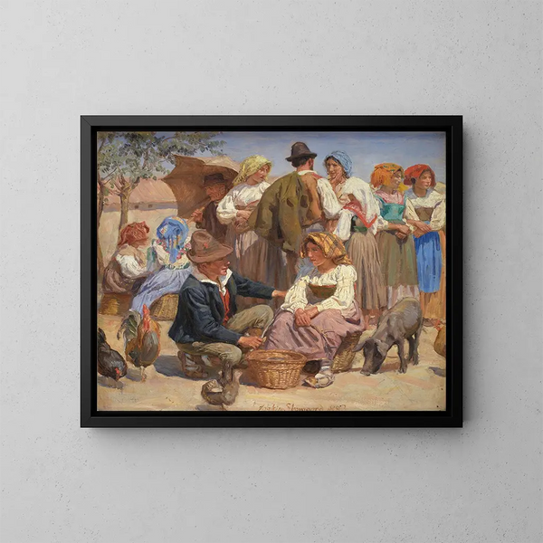 Marqué à Sora - Joakim Skovgaard — gerahmtes Bild an der Wand