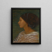Tête de femme mulâtre - Joanna Mary Wells — gerahmtes Bild an der Wand