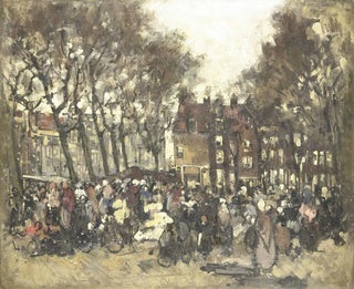 Joannes Barnardus Antonius Maria Westerwoudt - De Noordermarkt te Amsterdam.webp