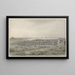 Flusslandschaft mit Palisaden - Joannes Dijkhoff jr — gerahmtes Bild an der Wand