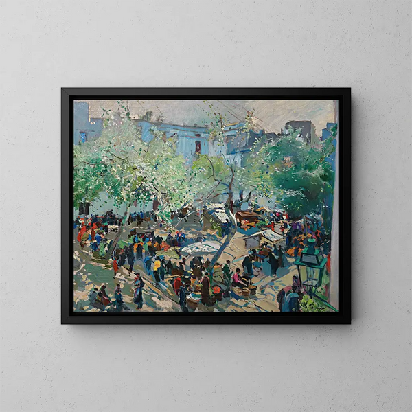 Place Pau Casals à Vilanova - Joaquín Mir Trinxet — gerahmtes Bild an der Wand