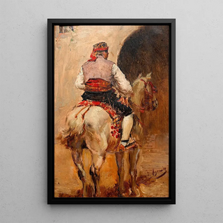 Joaqun Agrasot - Un Picador En Un Caballo Gris.webp