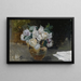 Naturmorte mit weißen Rosen - Joaquín Sorolla — gerahmtes Bild an der Wand