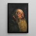 Kopf des heiligen Antonius Studie - Joaquín Sorolla — gerahmtes Bild an der Wand