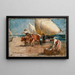 Strandszene - Joaquín Sorolla — gerahmtes Bild an der Wand