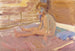 Mädchen am Strand von Valencia - Joaquín Sorolla — Ansicht des Kunstwerks