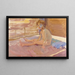 Mädchen am Strand von Valencia - Joaquín Sorolla — gerahmtes Bild an der Wand