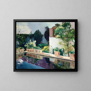 Joaqun Sorolla - Palace of Pond Royal Gardens in Seville.webp