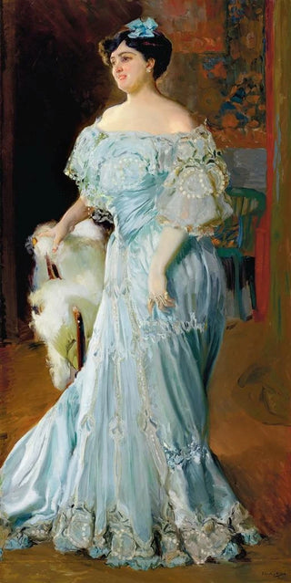 Joaqun Sorolla - Retrato de la tiple Isabel Br de cuerop entero.webp