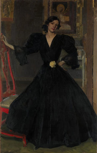 Joaqun Sorolla - Seora de Sorolla Clotilde Garca del Castillo 18651929 in Black.webp