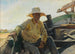 Altes Fischermädchen in einem Boot - Joaquín Sorolla — Ansicht des Kunstwerks