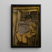 Figur eines Mannes - Joaquín Torres-García — gerahmtes Bild an der Wand