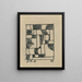 Formen - Joaquín Torres-García — gerahmtes Bild an der Wand