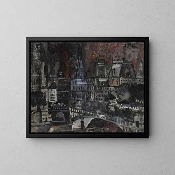 Hôtel de Ville Palais de Justice - Joaquín Torres-García — gerahmtes Bild an der Wand