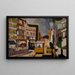 Stadtlandschaft Gemälde - Joaquín Torres-García — gerahmtes Bild an der Wand