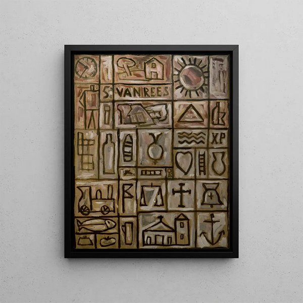 Konstruktive Malerei - Joaquín Torres-García — gerahmtes Bild an der Wand