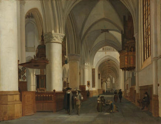 Job Adriaensz Berckheyde - Interior of the Church of St Bavo in Haarlem.webp