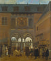 Die Börse von Amsterdam - Job Adriaensz. Berckheyde — Ansicht des Kunstwerks