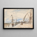 Embarcadère à Honfleur - Johan Barthold Jongkind — gerahmtes Bild an der Wand