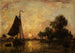 Sonnenuntergang in Holland - Johan Barthold Jongkind — Ansicht des Kunstwerks