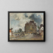 Arbeiten beim Abriss in der Rue des Francs-Bourgeois Saint-Marcel - Johan Barthold Jongkind — gerahmtes Bild an der Wand
