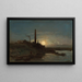 Mondschein-Effekt - Johan Barthold Jongkind — gerahmtes Bild an der Wand