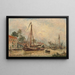 Umgebung von Dordrecht - Johan Barthold Jongkind — gerahmtes Bild an der Wand