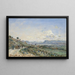 Großes Gemälde der Landesstraße Lyon-Grenoble - Johan Barthold Jongkind — gerahmtes Bild an der Wand