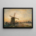 Halage en Hollande - Johan Barthold Jongkind — gerahmtes Bild an der Wand