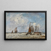 L'Estuaire, Belgien - Johan Barthold Jongkind — gerahmtes Bild an der Wand