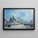 Die Platz der Kirche - Johan Barthold Jongkind — gerahmtes Bild an der Wand