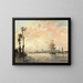 Die Seine bei Rouen - Johan Barthold Jongkind — gerahmtes Bild an der Wand