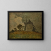 Landschaft mit einem Windmühle - Johan Barthold Jongkind — gerahmtes Bild an der Wand