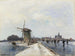 Patineurs à Maassluis - Johan Barthold Jongkind — Ansicht des Kunstwerks