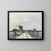 Patineurs à Maassluis - Johan Barthold Jongkind — gerahmtes Bild an der Wand