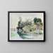 Promenade en barque sur la rivière - Johan Barthold Jongkind — gerahmtes Bild an der Wand