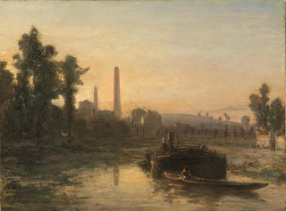 Johan Barthold Jongkind - River View in France possibly near Pontoise.webp