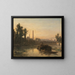Vue de rivière en France, probablement près de Pontoise - Johan Barthold Jongkind — gerahmtes Bild an der Wand