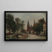 Szene in Delft - Johan Barthold Jongkind — gerahmtes Bild an der Wand