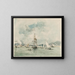 Der Hafen von Honfleur - Johan Barthold Jongkind — gerahmtes Bild an der Wand