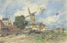 Windmühle in Antwerpen - Johan Barthold Jongkind — Ansicht des Kunstwerks