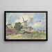 Windmühle in Antwerpen - Johan Barthold Jongkind — gerahmtes Bild an der Wand