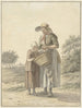 Frau und Mädchen auf einer Landstraße - Johan Christiaan Willem Safft — Ansicht des Kunstwerks