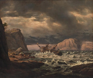 Johan Christian Dahl - A Shipwreck on the Coast of Norway.webp