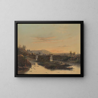 Johan Conrad Greive - Gezicht op de omgeving van Batavia Landschap in de Batavische ommelanden.webp