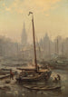 Le Nieuwmarkt par temps brumeux - Johan Conrad Greive — Ansicht des Kunstwerks