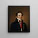 Portrait des Grafen R. H. Rehbinder - Johan Erik Lindh — gerahmtes Bild an der Wand