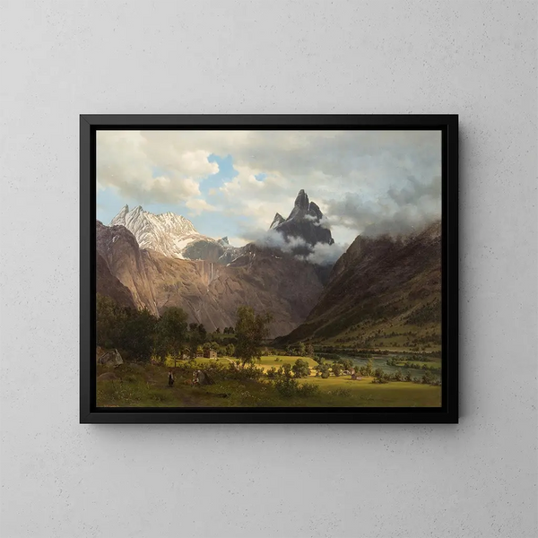 Landschaft von Romsdalen - Johan Fredrik Eckersberg — gerahmtes Bild an der Wand
