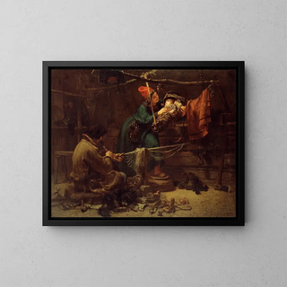 Johan Fredrik Hckert - Inside a fisher cottage in Lapland.webp