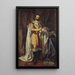 Karl XV - Johan Fredrik Höckert — gerahmtes Bild an der Wand